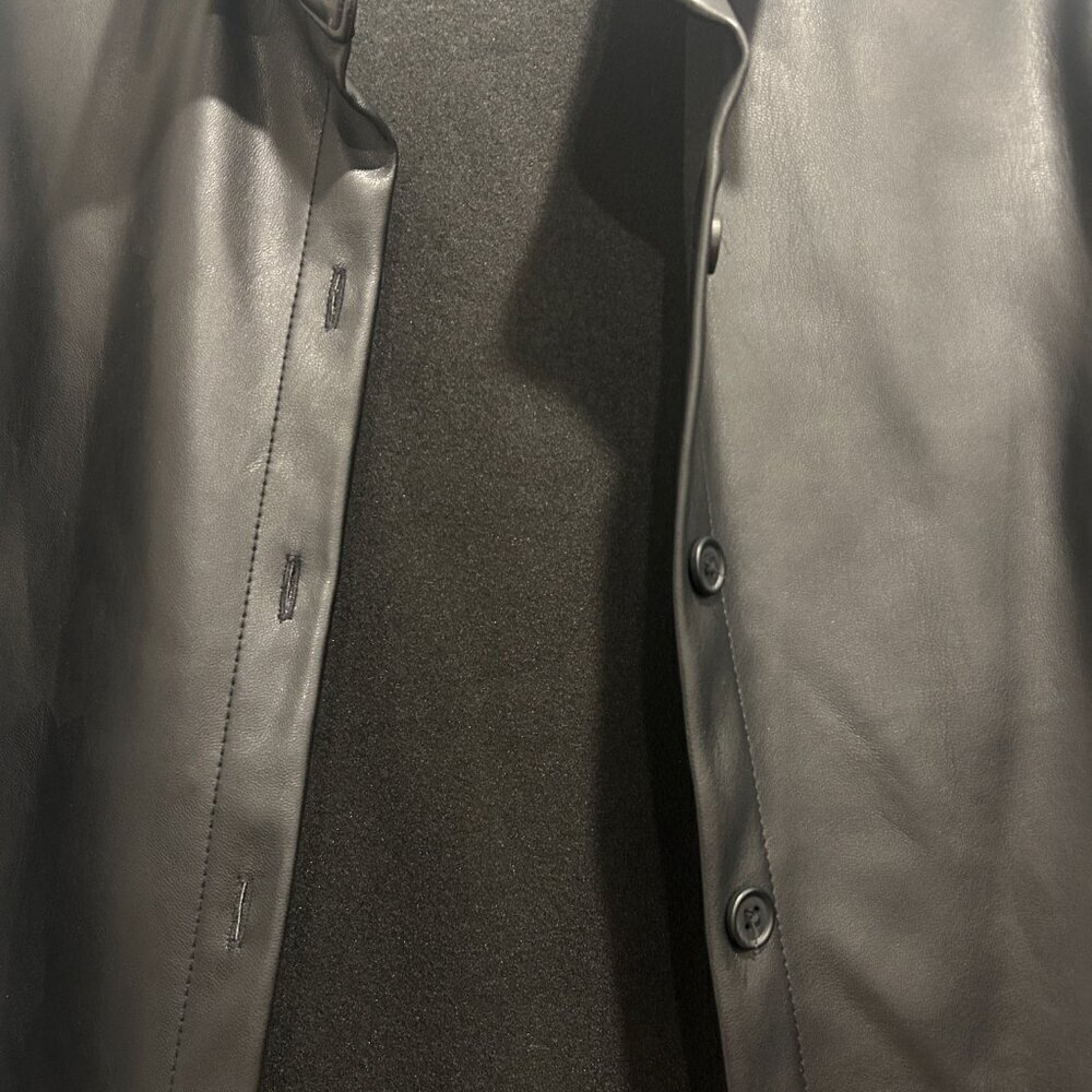 BB Dakota x Steve Madden Black Faux Leather Jacket Women’s Size S - Picture 5 of 7